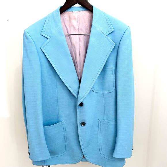 Woodwards Baby Blue Blazer - Picture 3 of 4